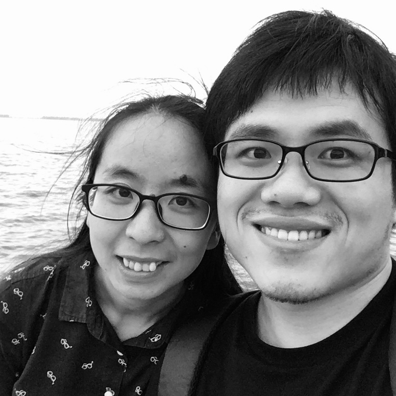 Fig 1: My wife Xiaoxiao and I in 2020